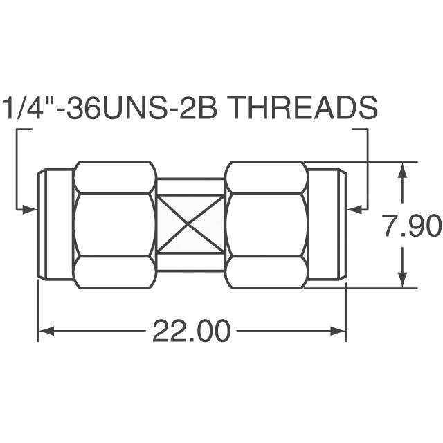 ADP-SMAM-SMAM Linx Technologies Inc.  Adattatori per connettori coassiali (RF)